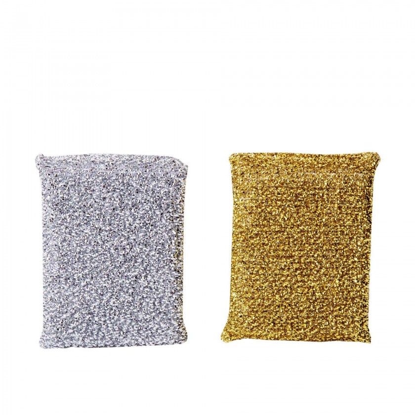 Esfregão Pingui Retangular Prata 12.5X7.5X2.5cm Esfregão Pingui Retangular Prata 12.5X7.5X2.5cm