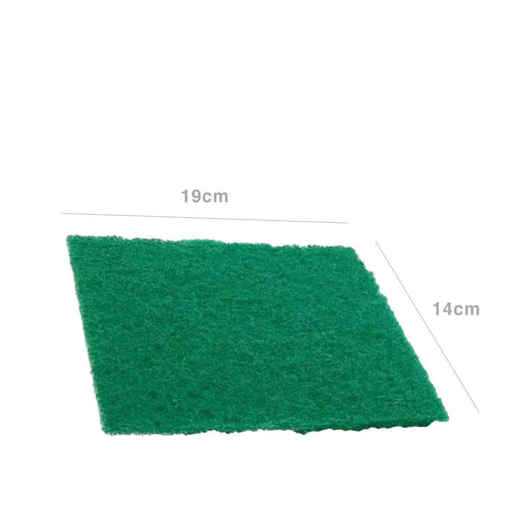 Esfreg�o Fibra Verde 19X14X0.6cm Pack 4
