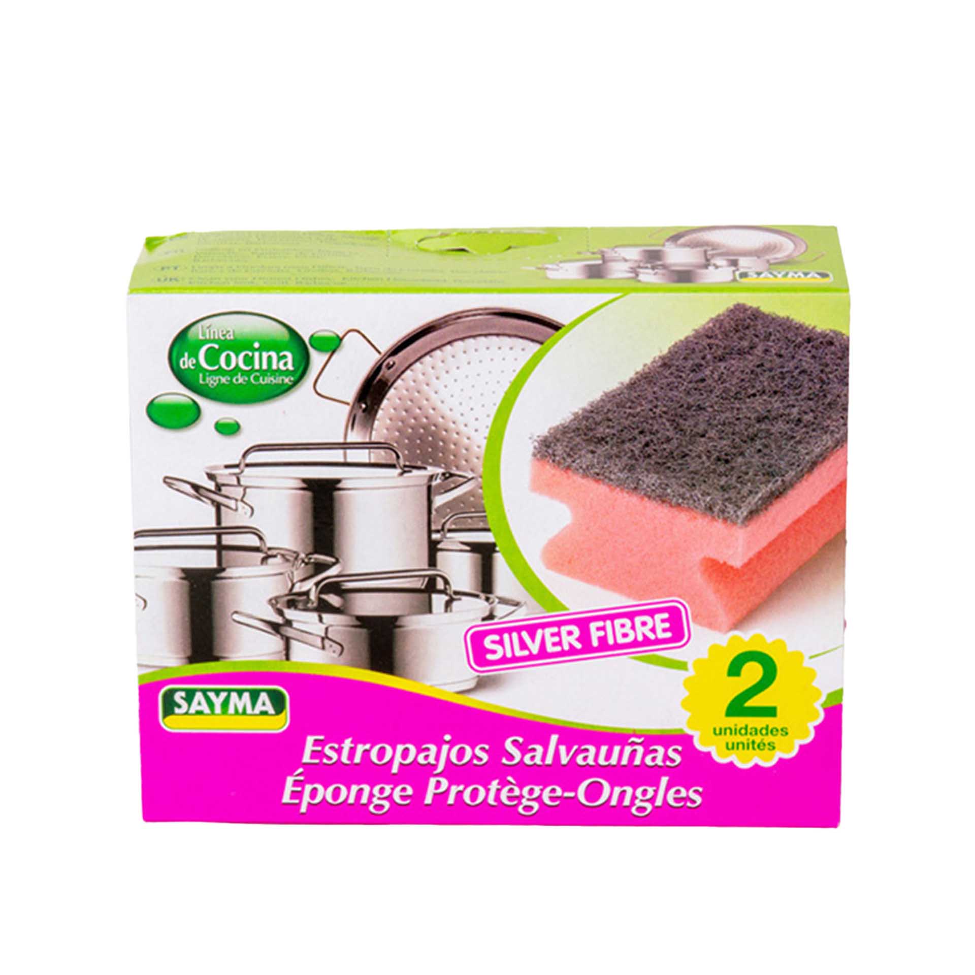 Esfregão Salva Unhas 10.5X7X4.5cm Pack 2