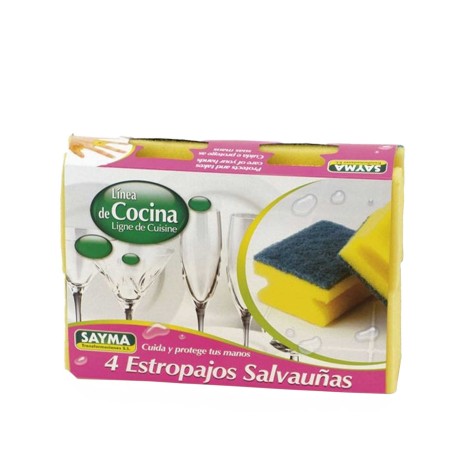 Esfregão Salva Unhas 9X7X4.5cm Pack 4 - Image product
