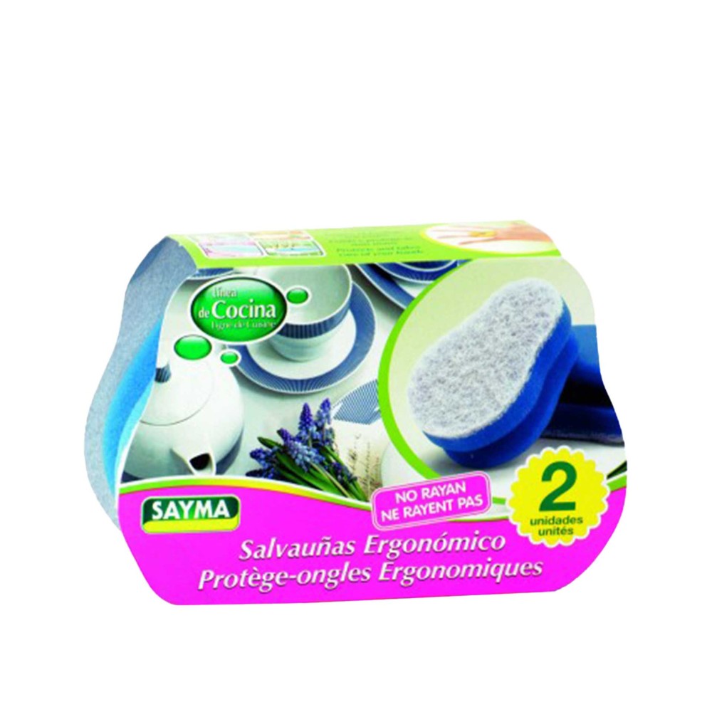 Esfregão Sayma Salva Unhas 10.5X7X4.5cm Pack 2