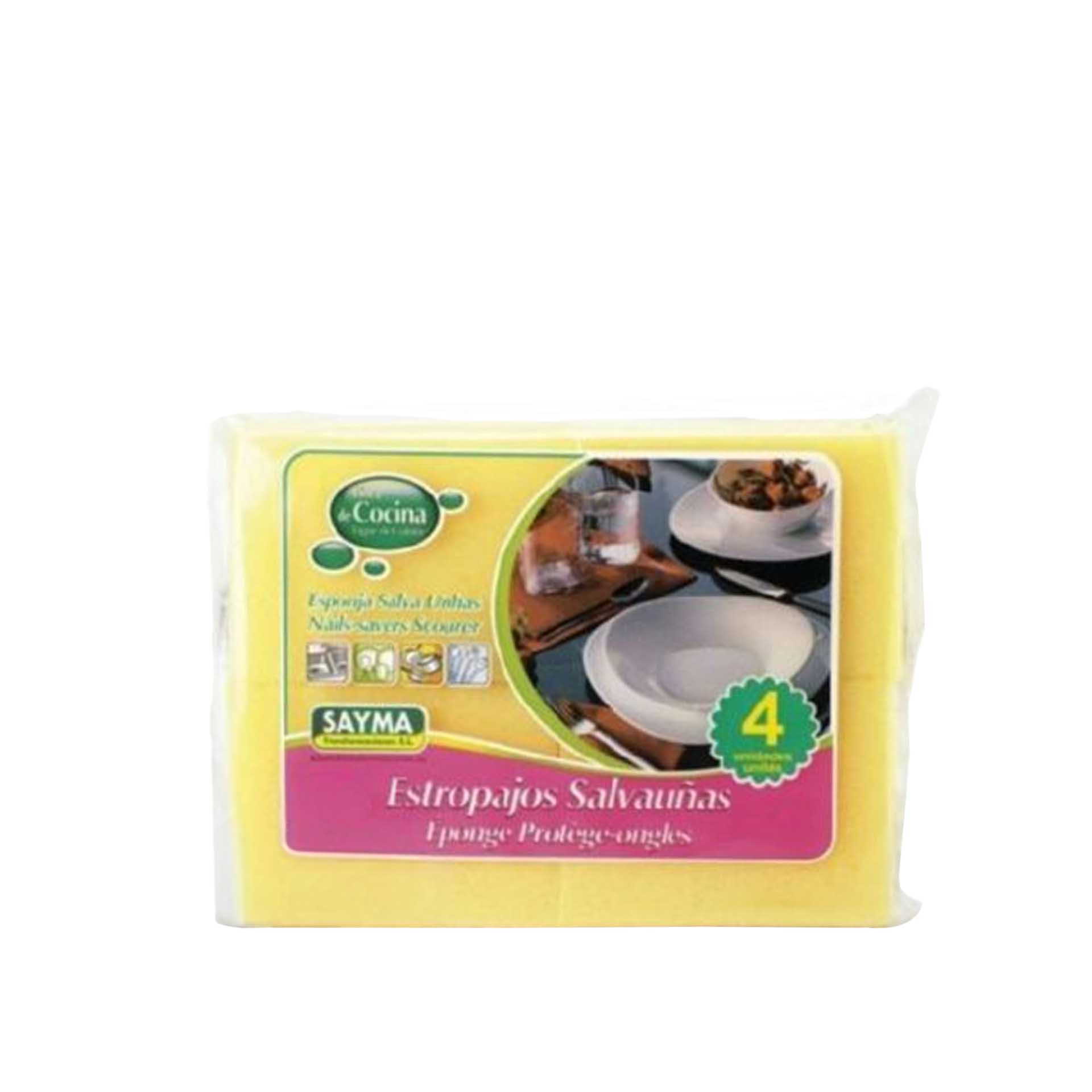 Esfregão Sayma Salva Unhas 9X7X4.5cm Pack 4