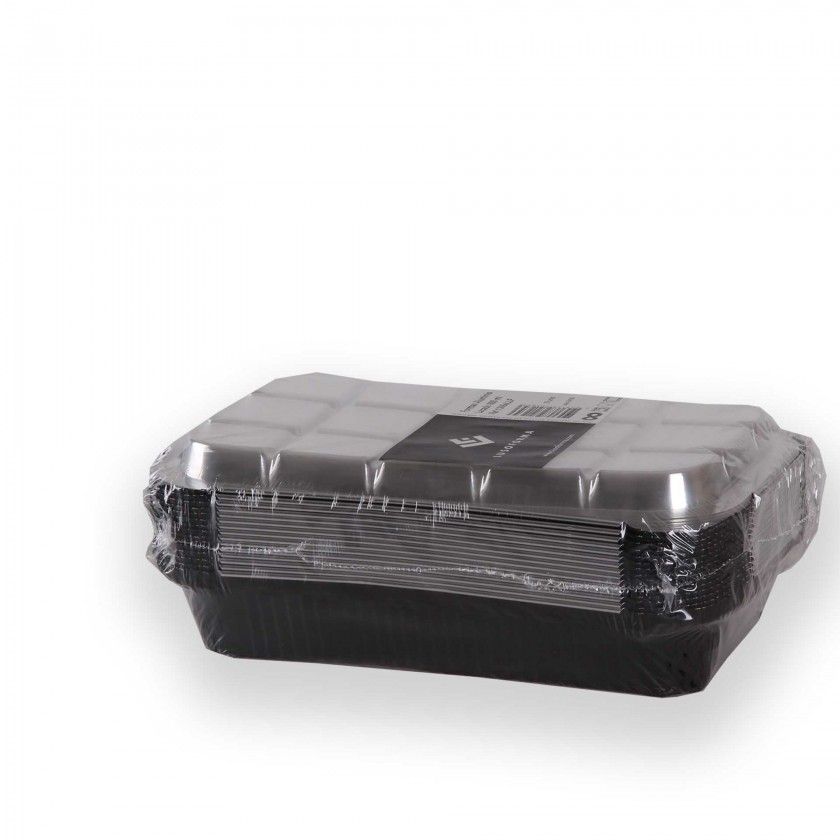 Forma Alumnio com Tampa Lacado Retangular 600ml Pack 15