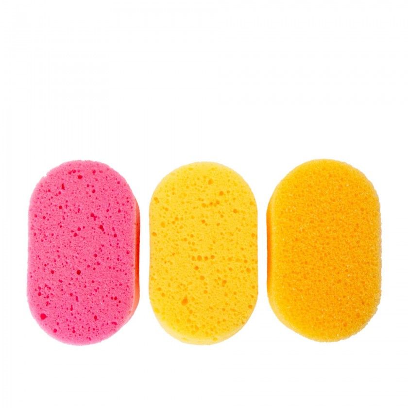 Esponja Banho Sayma Oval 13X8X3.6cm Pack 3 Esponja Banho Sayma Oval 13X8X3.6cm Pack 3