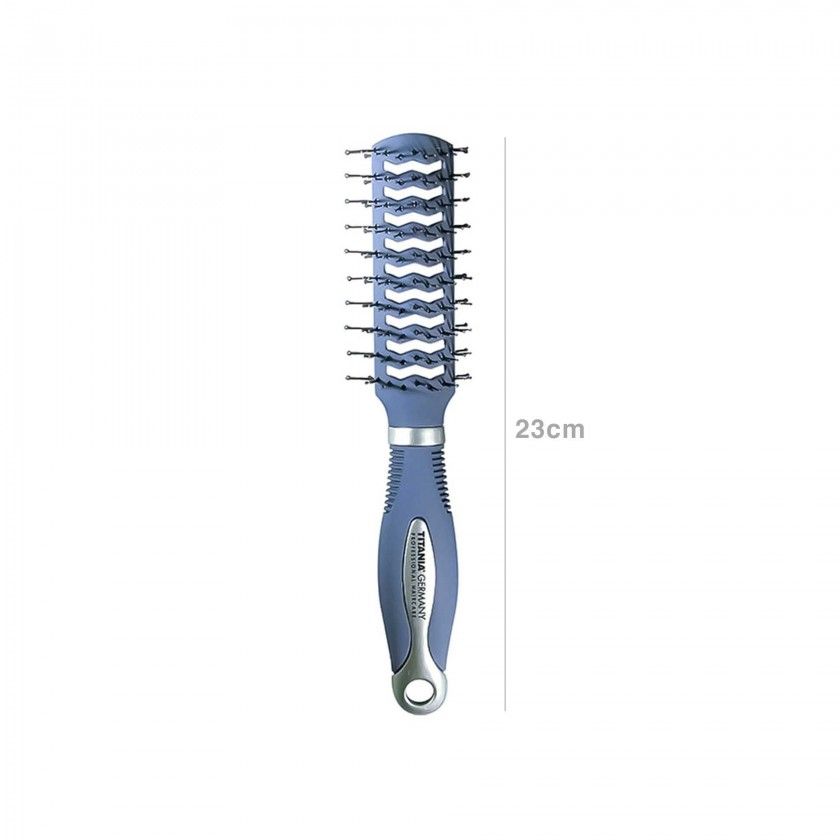 Escova Cabelo Titania Azul 23cm Escova Cabelo Titania Azul 23cm