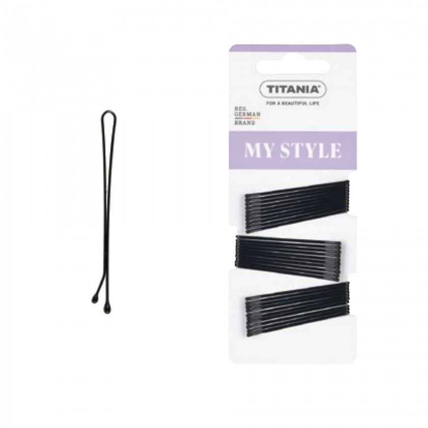Ganchos Liso Cabelo Titania 5cm Pack 30