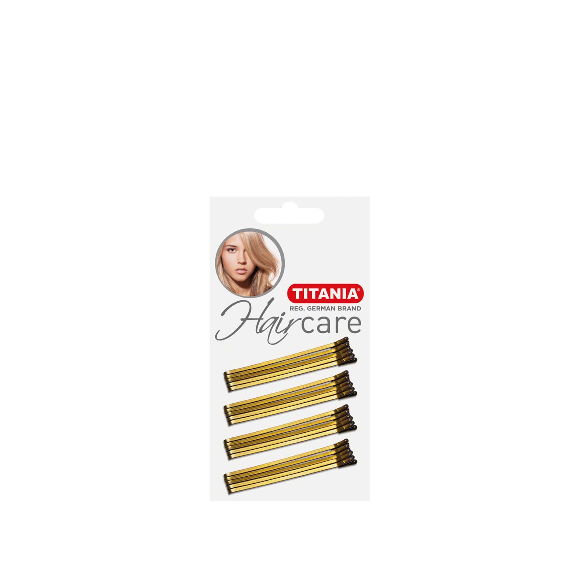 Ganchos Liso Cabelo Titania Dourado 7cm Pack 20
