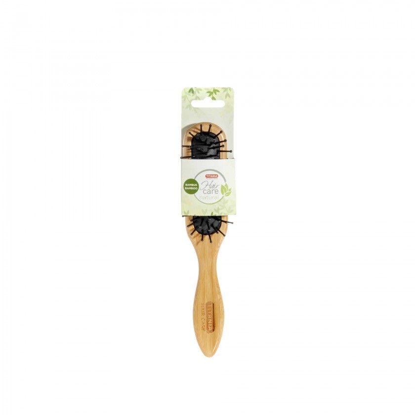 Escova Cabelo Titania Bambu 21CM Escova Cabelo Titania Bambu 21CM