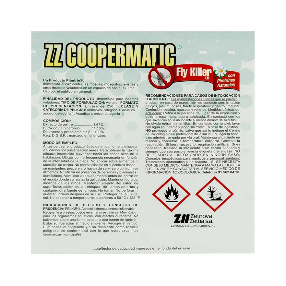 Carga Coopermatic Moscas 250ML