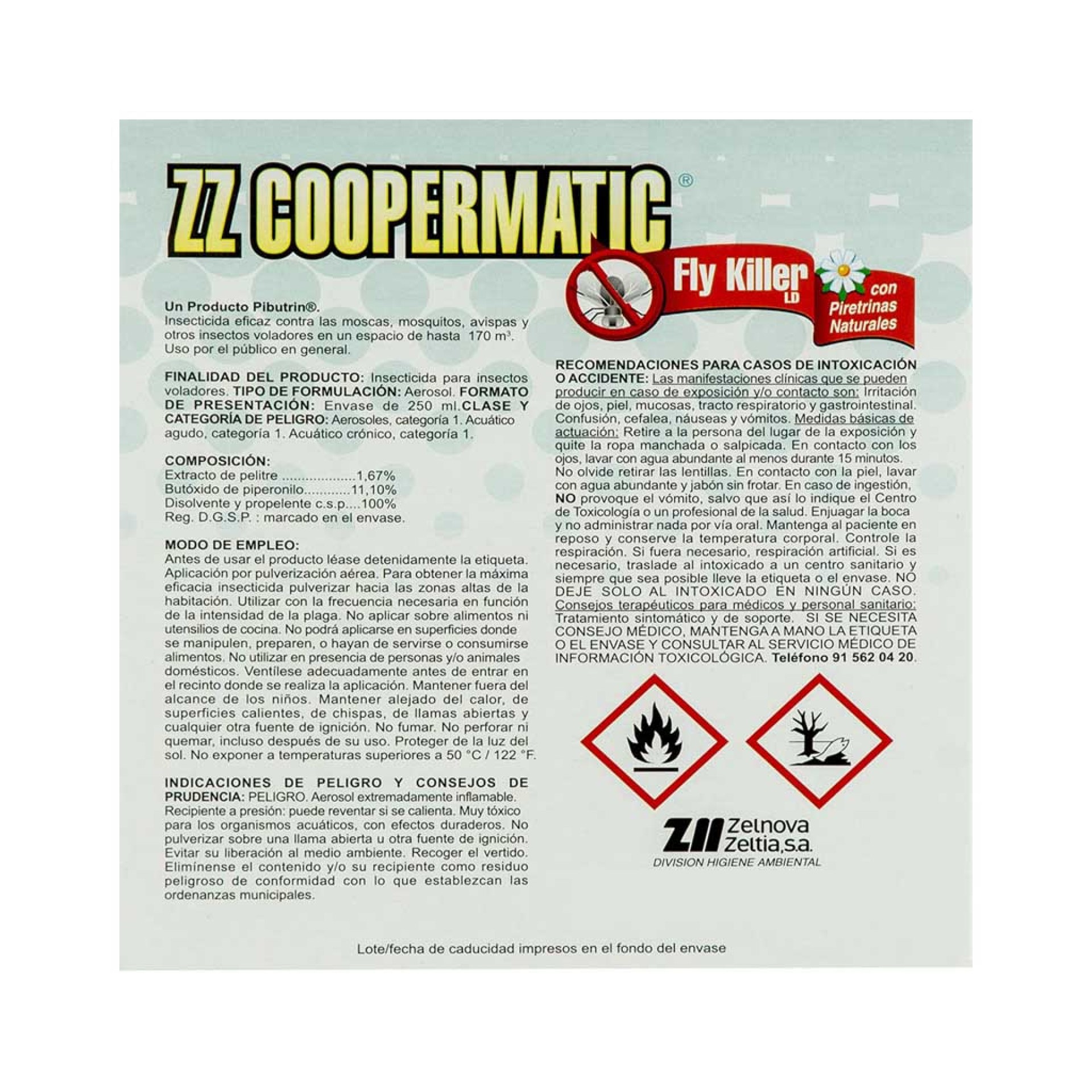 Carga Coopermatic Moscas 250ML