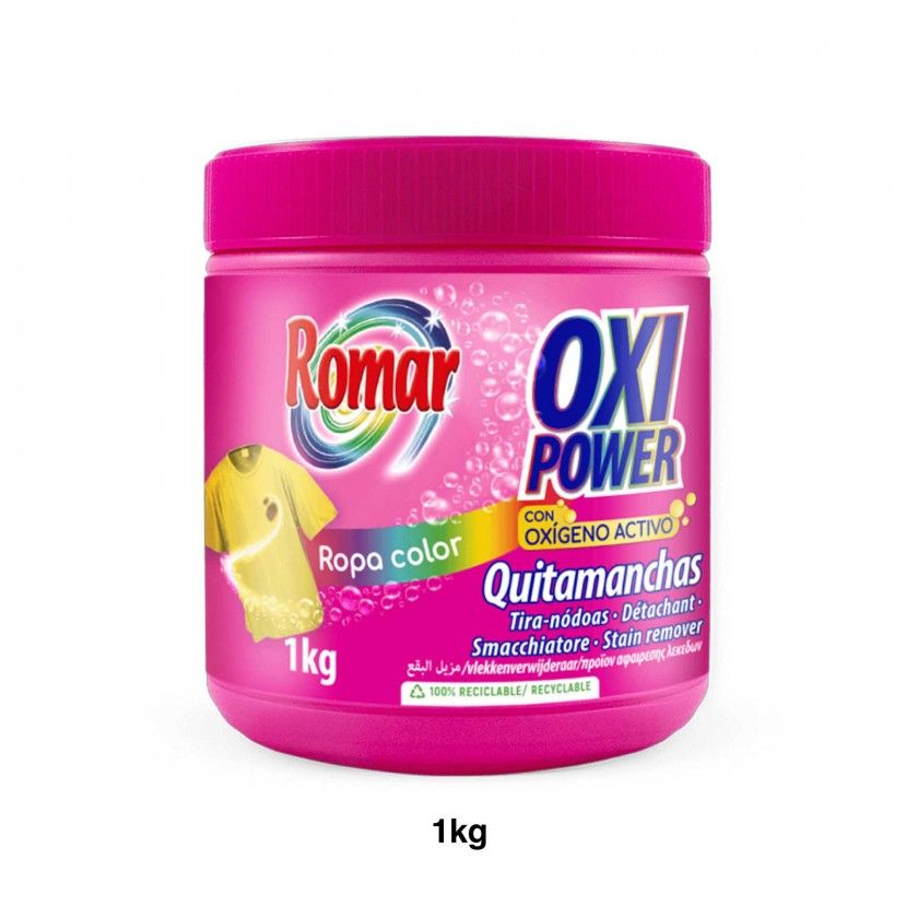 Tira Nódoas Romar Oxipower Roupa Cor 1kg Tira Nódoas Romar Oxipower Roupa Cor 1kg