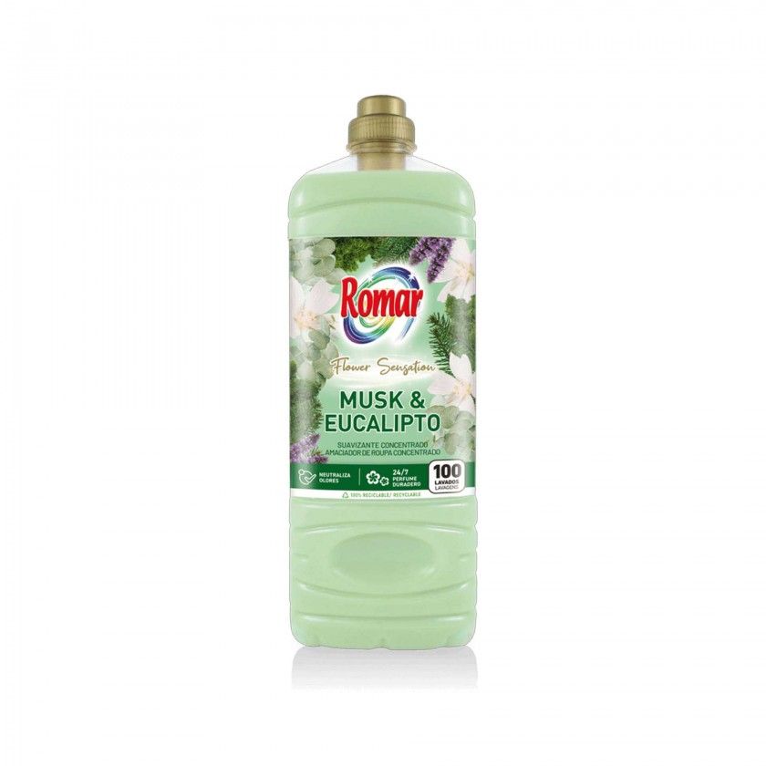 Amaciador Concentrado Romar 100 Lavagens Almscar / Eucalipto 2000ml