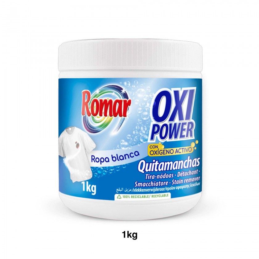 Tira Nódoas Romar Oxipower Roupa Branca 1kg Tira Nódoas Romar Oxipower Roupa Branca 1kg