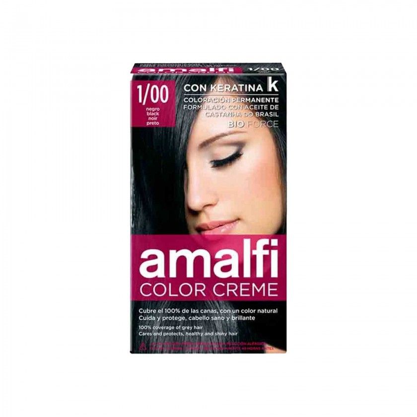 Tinta Cabelo Amalfi Preto 1/00 50ml