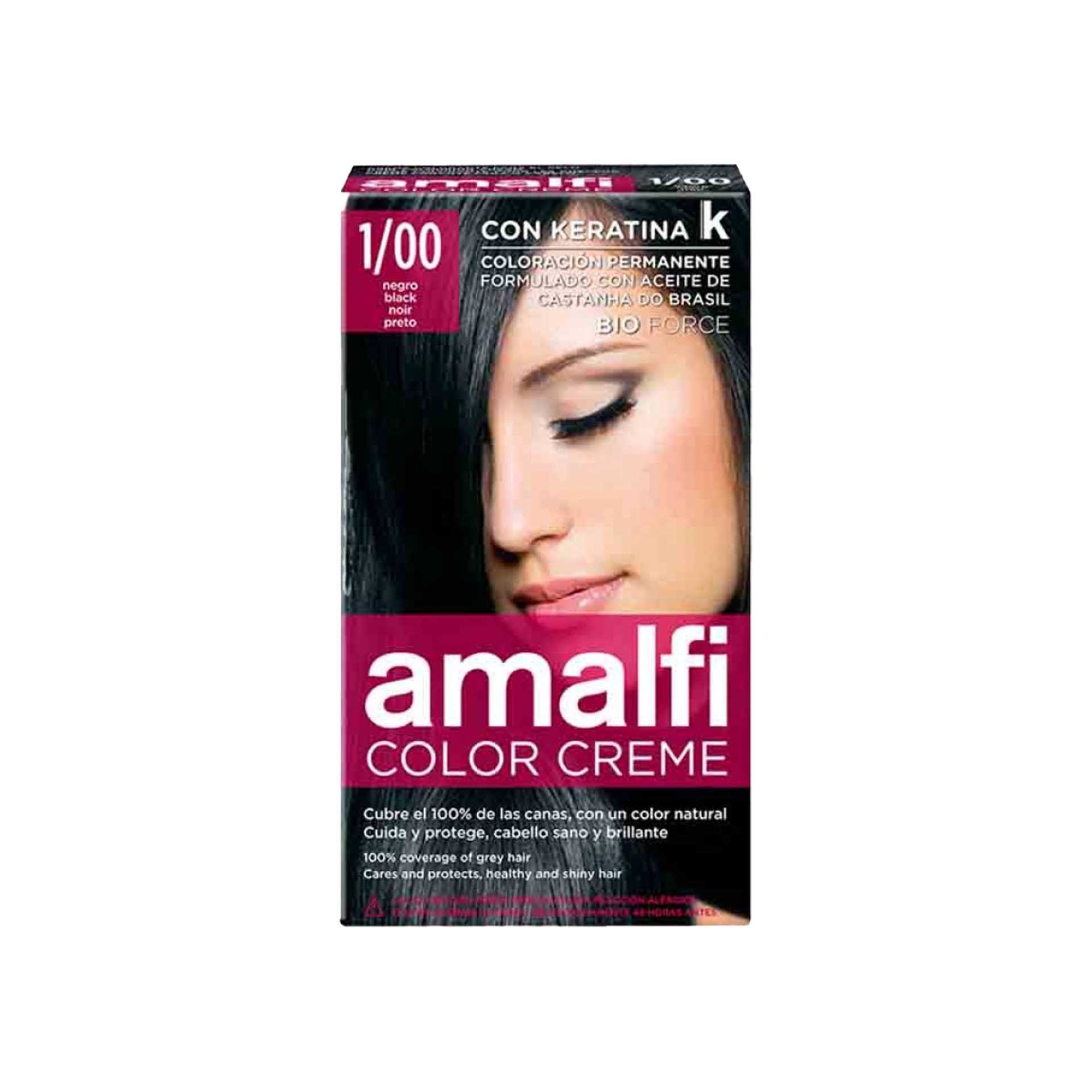 Tinta Cabelo Amalfi Preto 1/00 50ml