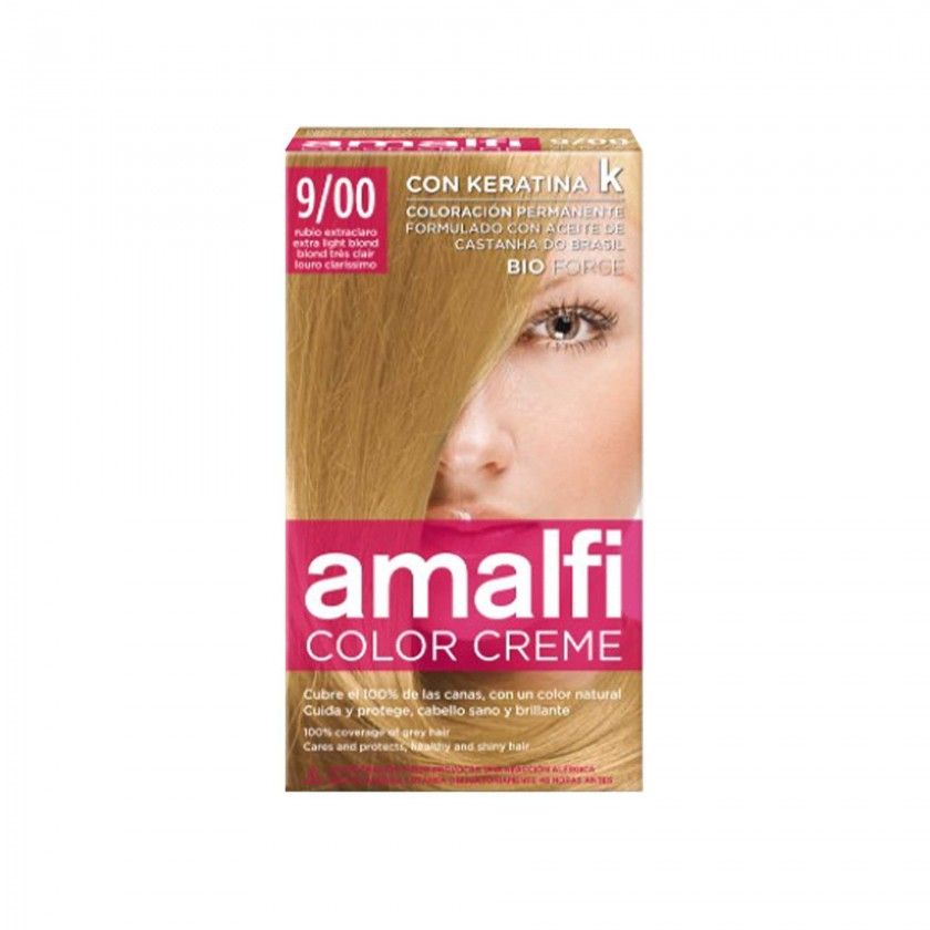 Tinta Cabelo Amalfi Loiro Extra Claro 9/00 50ml