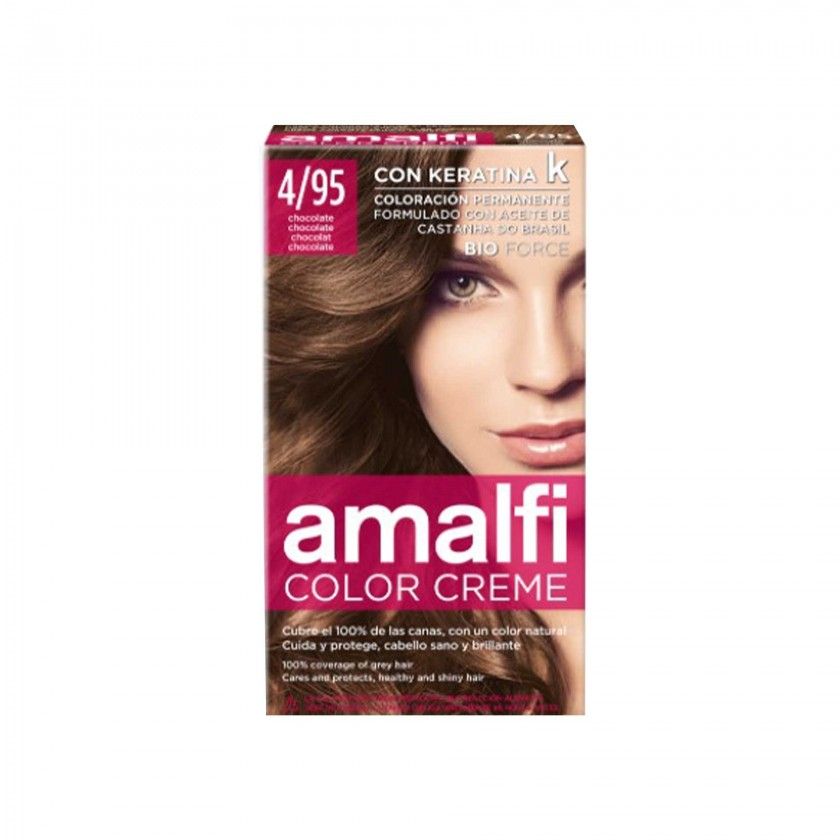 Tinta Cabelo Amalfi Castanho Chocolate 4/95 50ml