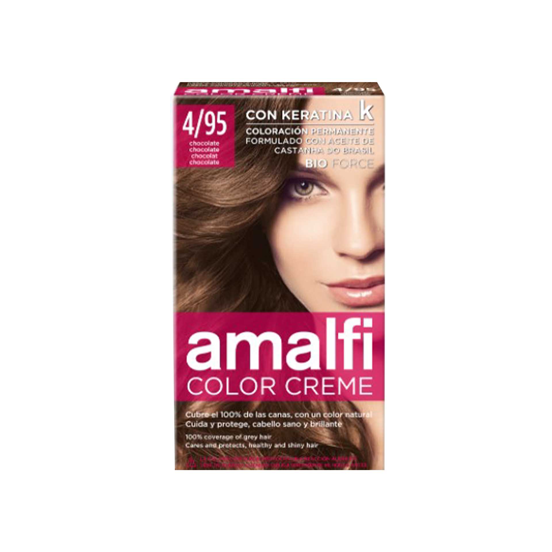 Tinta Cabelo Amalfi Castanho Chocolate 4/95 50ml