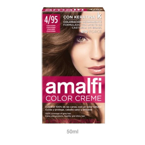 Tinta Cabelo Amalfi Castanho Chocolate 4/95 50ml - Image product