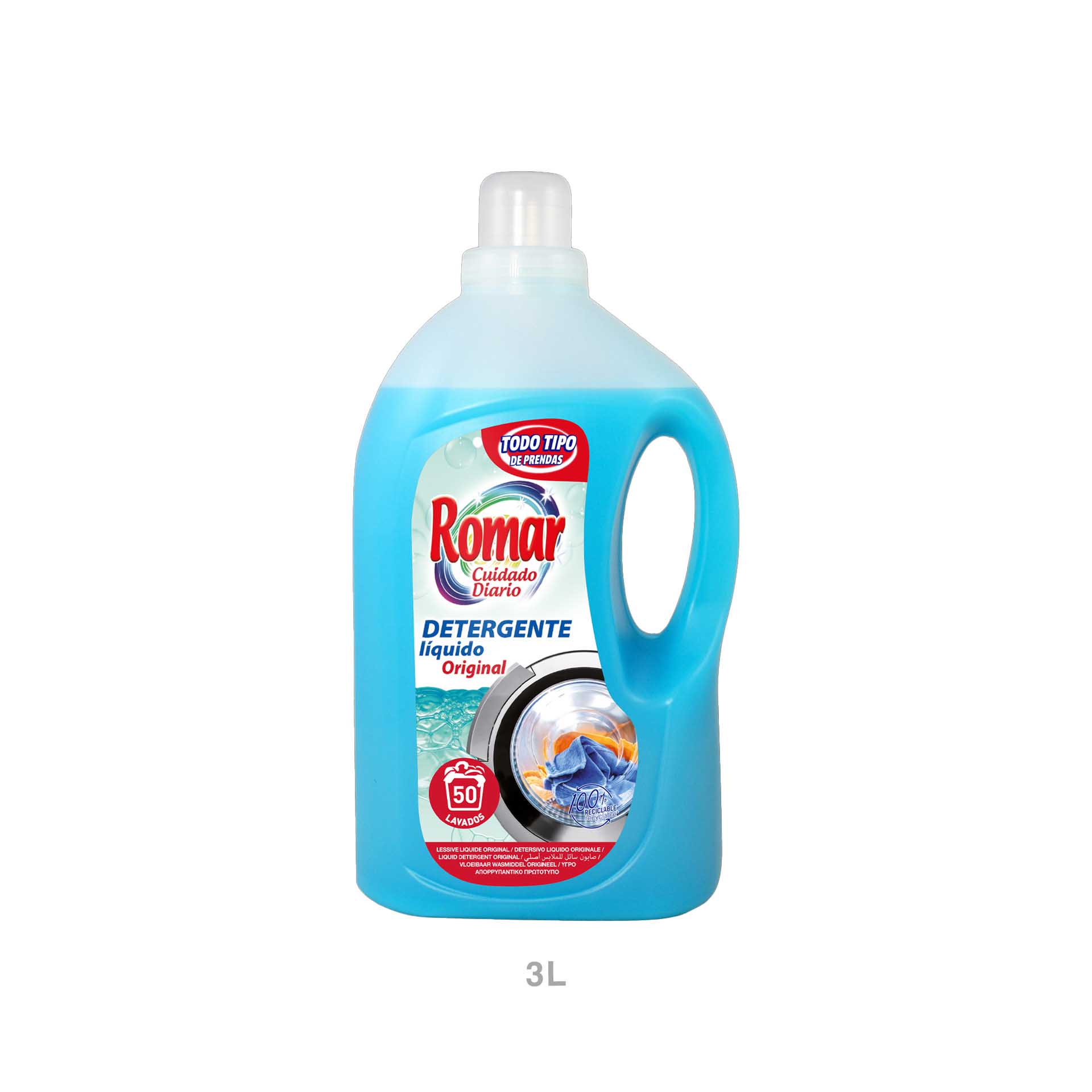 Detergente Líquido Romar Automaticas 3000ml