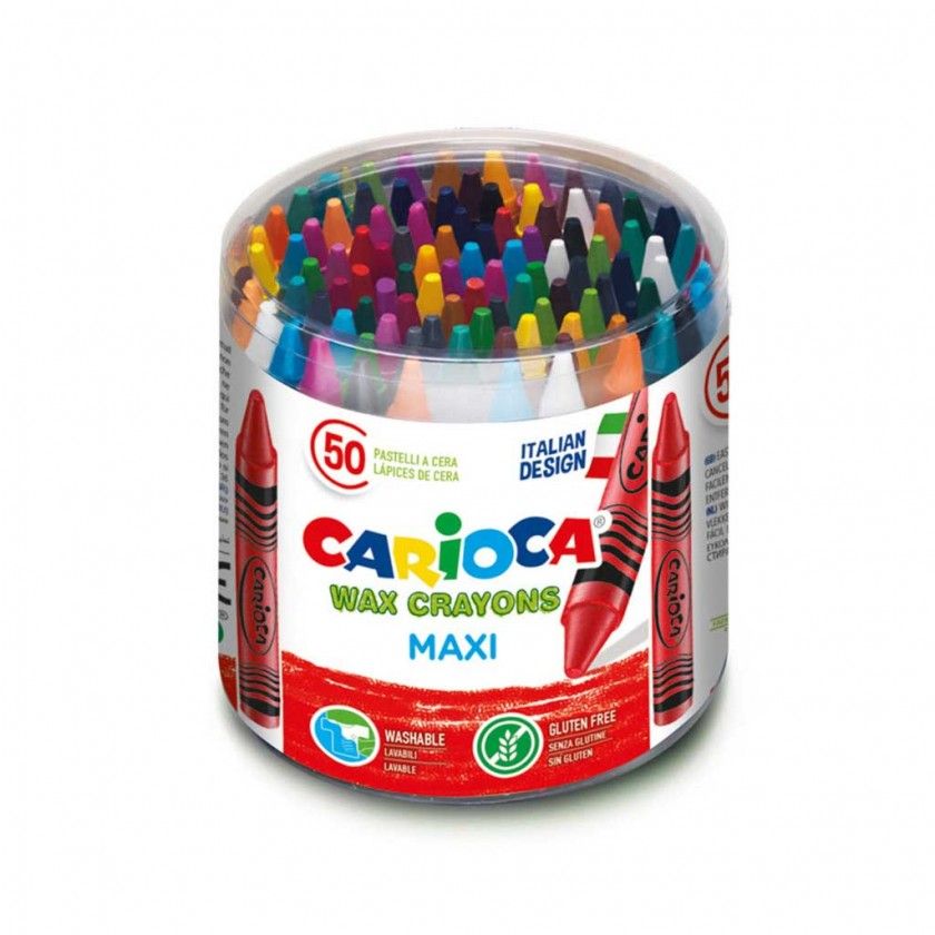 Lapis Cera Carioca Maxi 50 Unidades Lapis Cera Carioca Maxi 50 Unidades