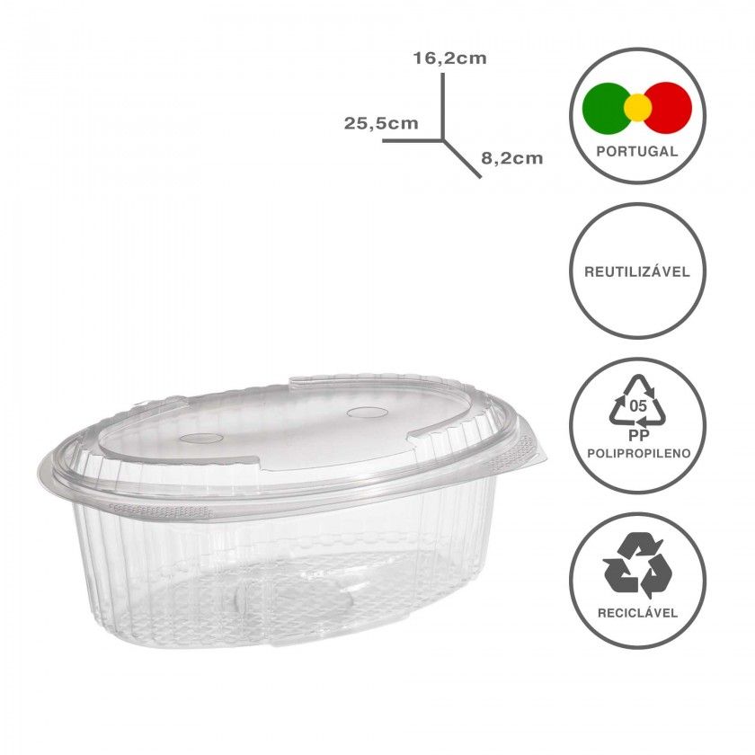 Caixa Take Away 1500ml 25.5X16.2X8.2cm Pack 50