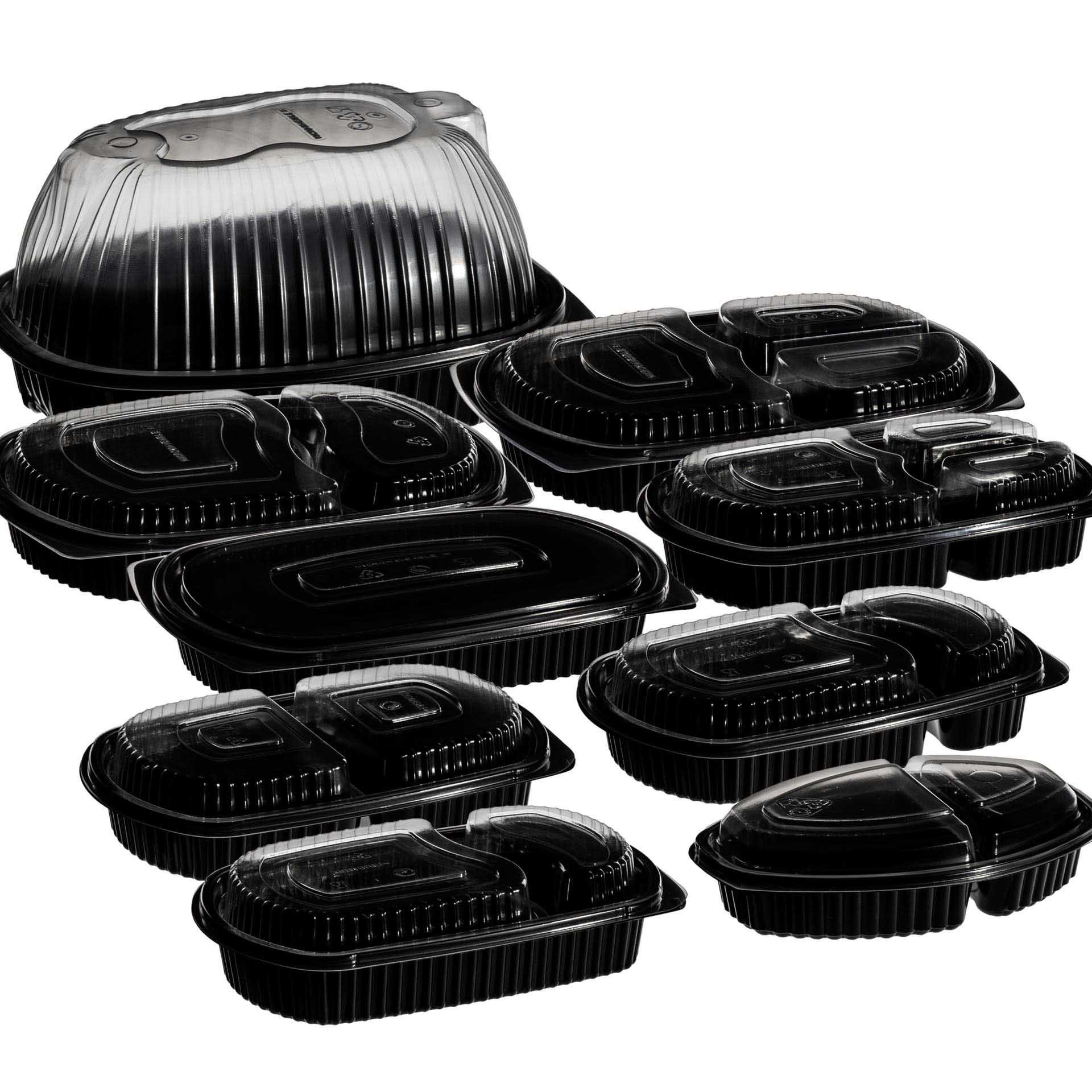 Caixa Take Away Tampa 2 Divisões 26X18.5X2.5cm Pack 102