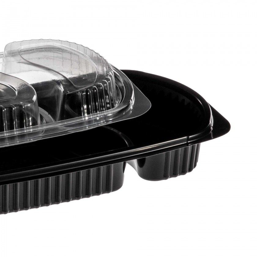 Caixa Take Away 2 Divis�es 25/75 23.5X14.5X3.5cm Pack 102
