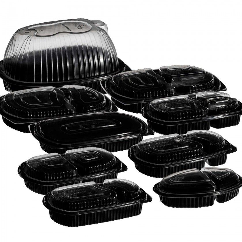 Caixa Take Away 2 Divis�es 25/75 23.5X14.5X3.5cm Pack 102