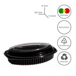 Caixa Take Away 520ml 20.7X14.3X3.7cm Pack 125