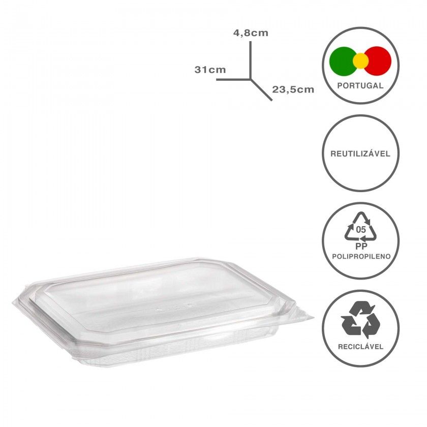 Caixa Take Away 1500ml 31X23.5X4.8cm Pack 50