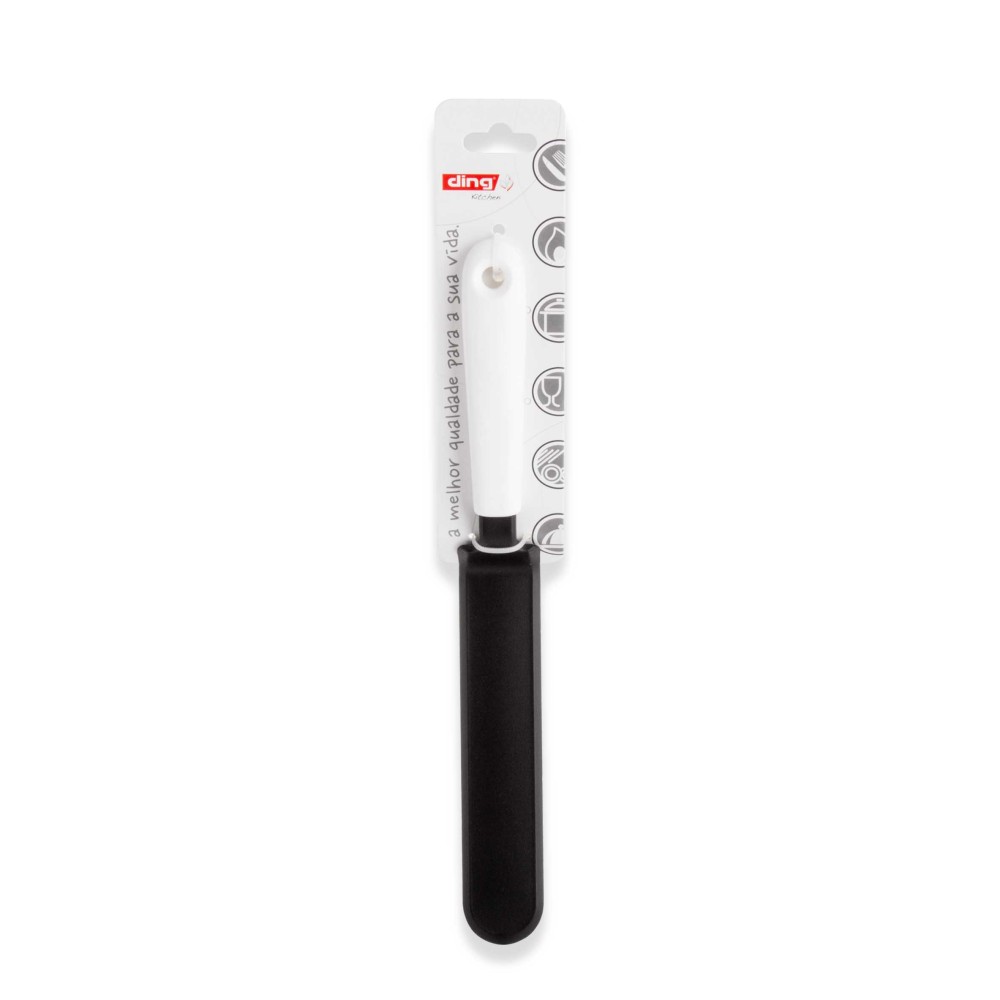 Espátula Nylon Living Preto / Branco 31cm