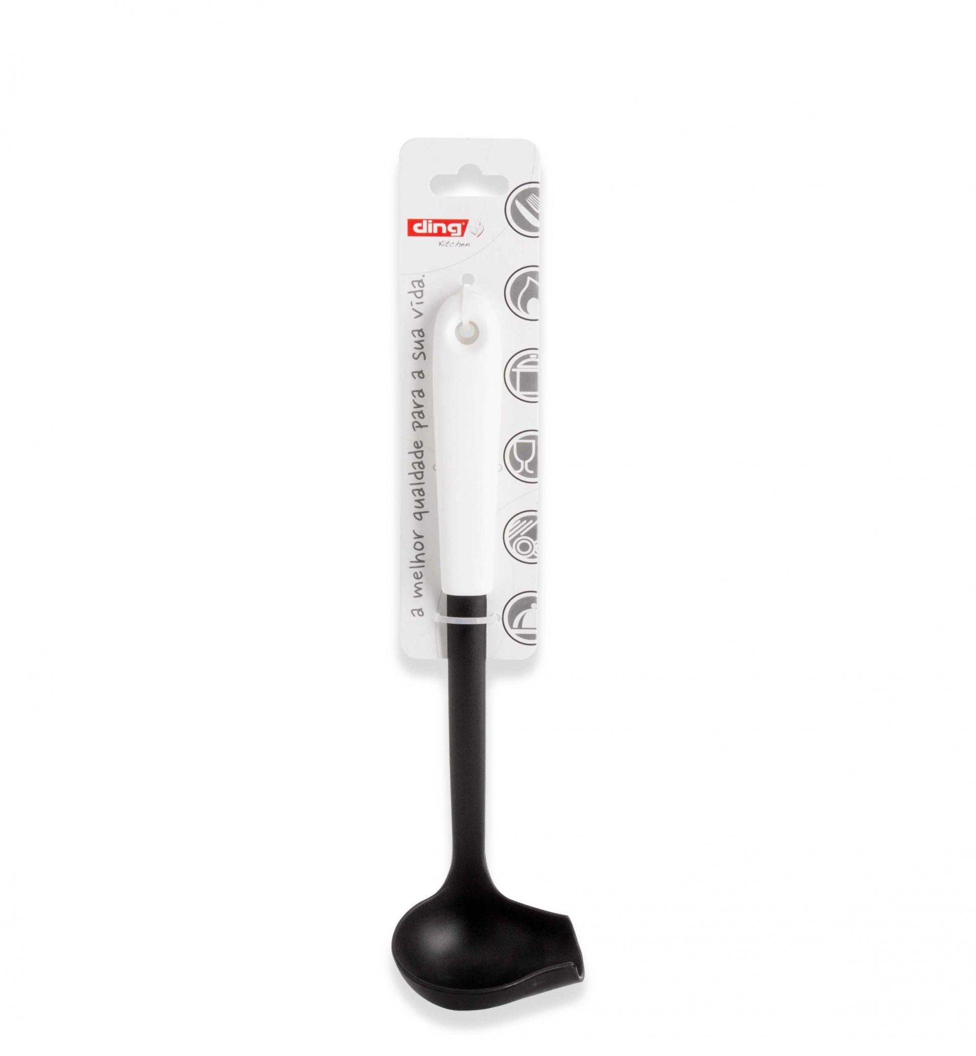 Concha Molhos Nylon Living Preto / Branco 28.5cm