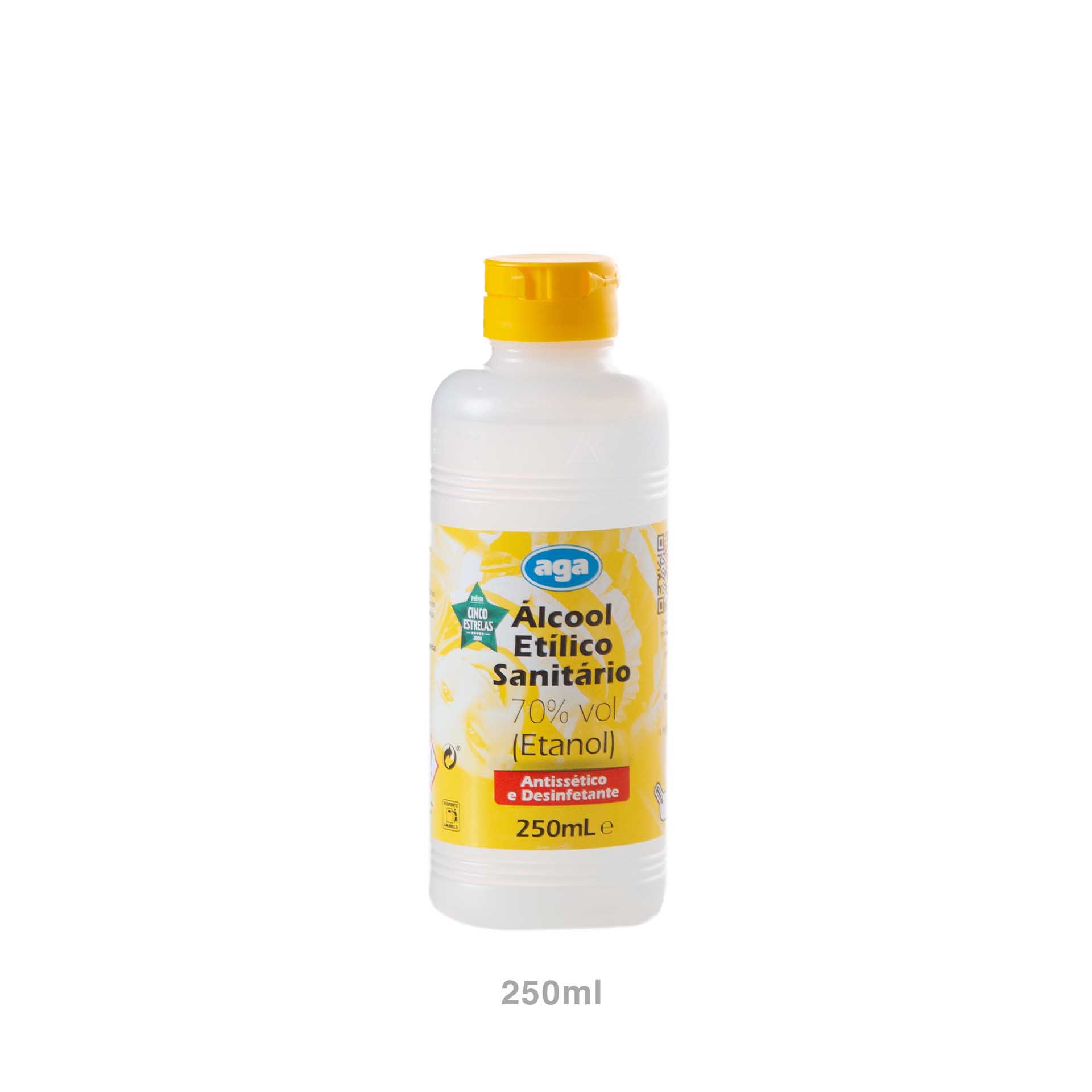 Álcool Etílico Sanitário 70% Aga 250ml