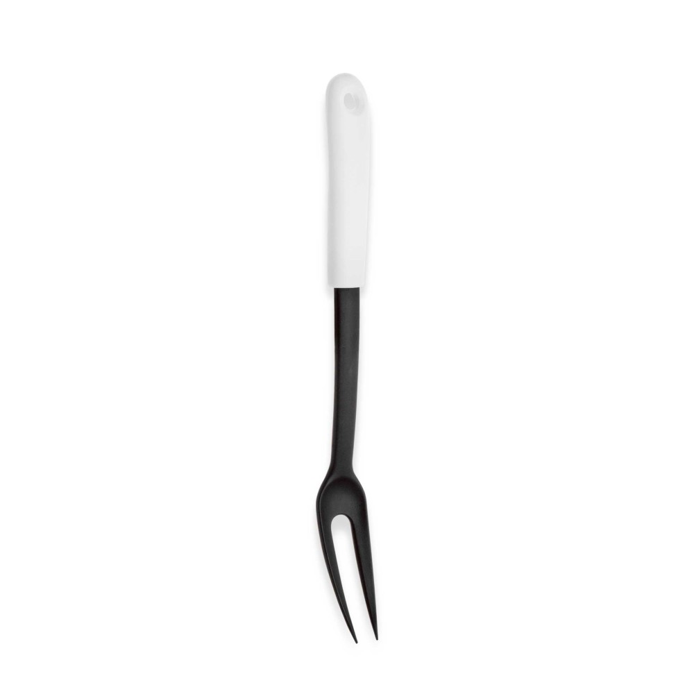 Garfo Nylon Living Preto / Branco 32cm