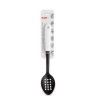 Colher Perfurada Nylon Living Preto / Branco 31cm Colher Perfurada Nylon Living Preto / Branco 31cm