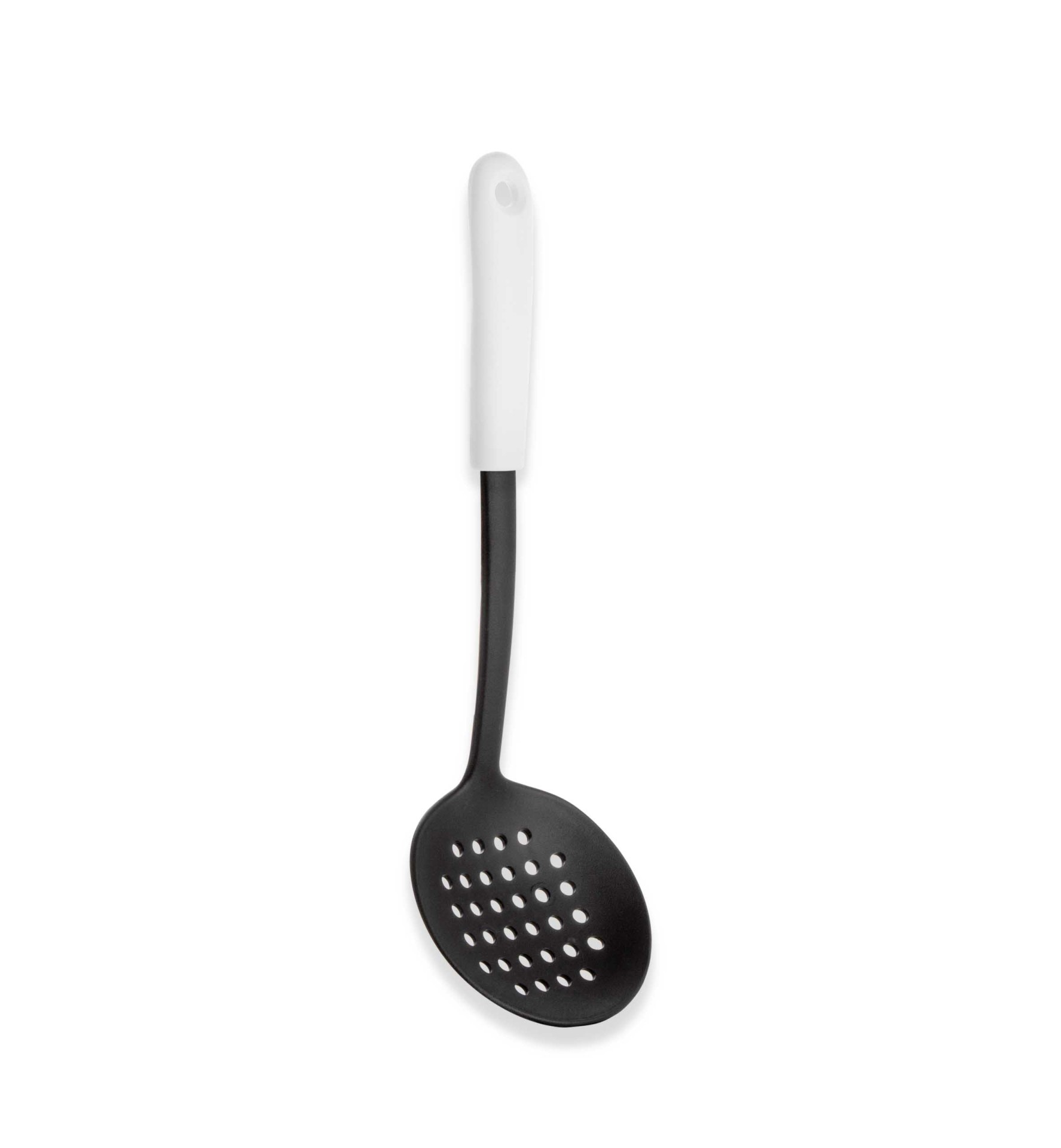 Escumadeira Nylon Living Preto / Branco 32.5cm