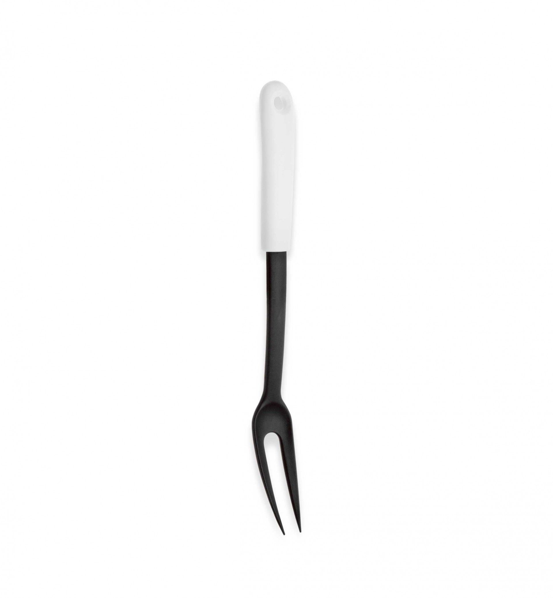 Garfo Nylon Living Preto / Branco 32cm