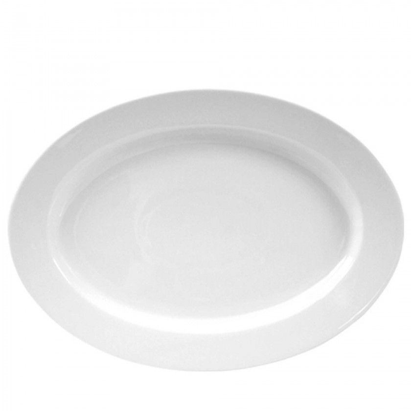 Travessa Porcelana Lisboa Oval 40X29X3cm
