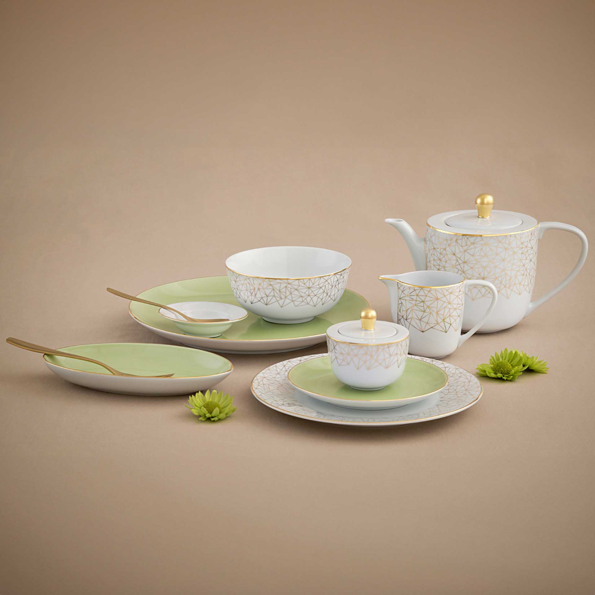 Prato Raso Matcha Peac 27cm