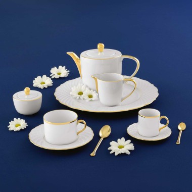 Chávena Café Empire Gold 9cl + Pires 12cm