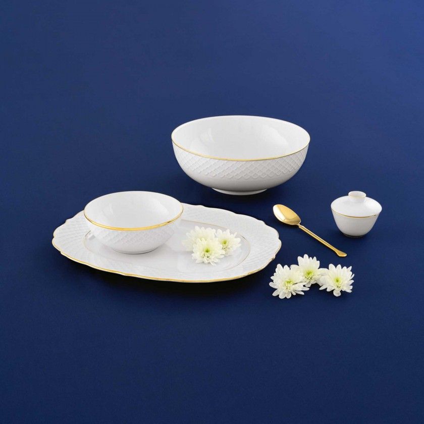 Prato Marcador Empire Gold 31cm Prato Marcador Empire Gold 31cm