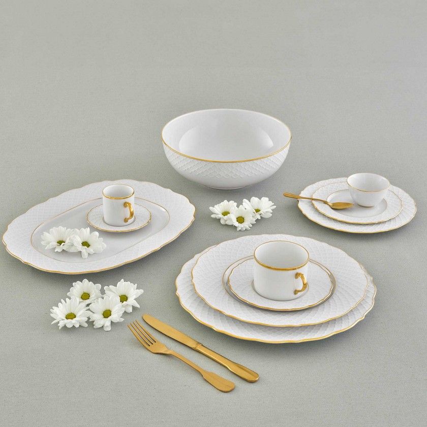 Prato Marcador Empire Gold 31cm Prato Marcador Empire Gold 31cm