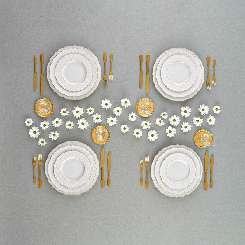 Prato Marcador Empire Gold 31cm Prato Marcador Empire Gold 31cm