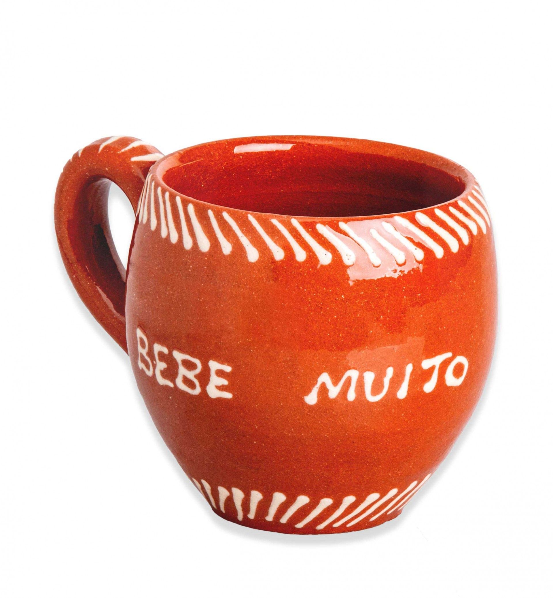 Copo Redondo com Asa Barro Regional 200ml 8cm