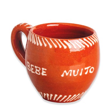 Copo Redondo com Asa Barro Regional 200ml 8cm