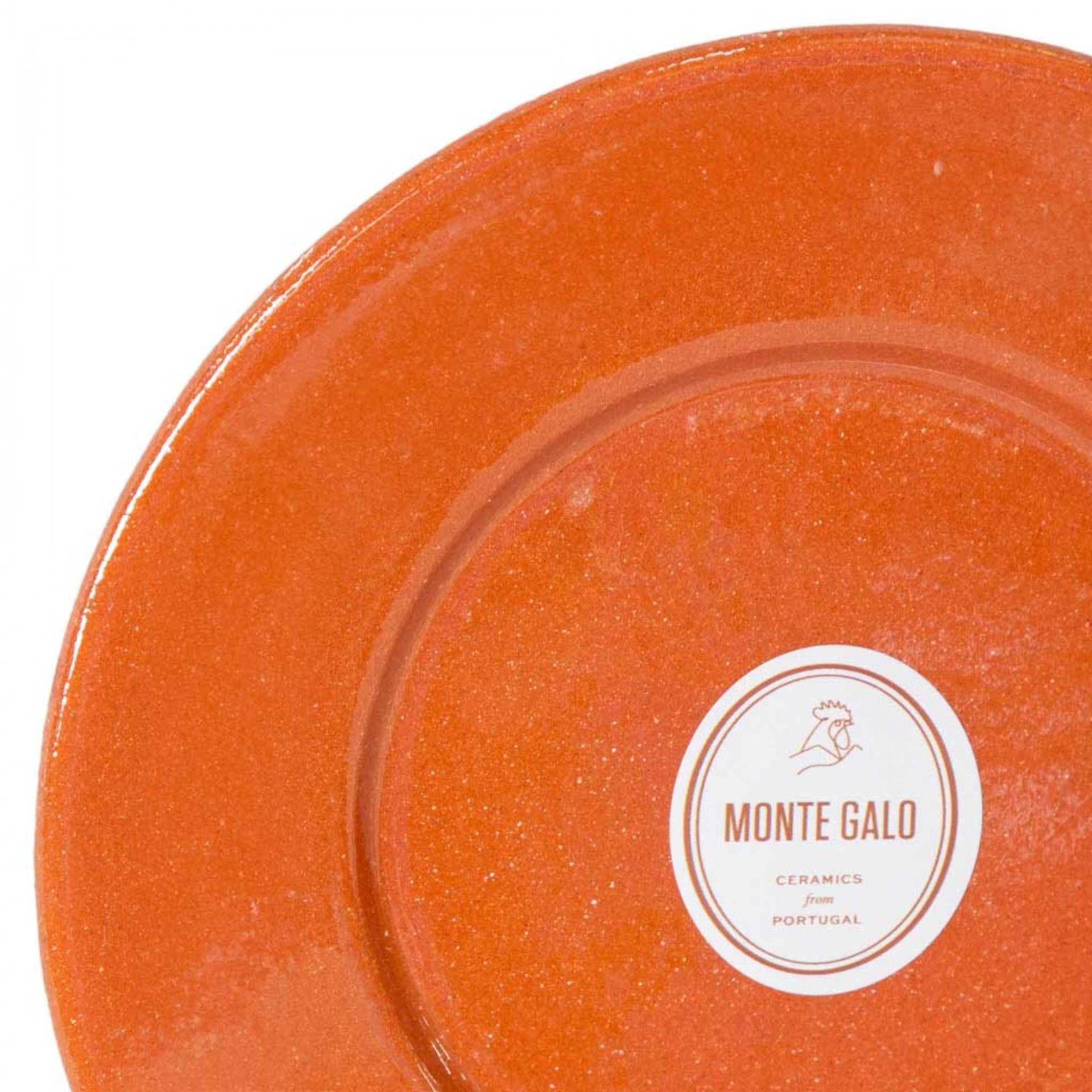 Prato Pão Milho Barro Liso 16X2cm