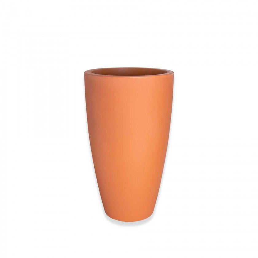 Vaso Plstico Cone Alto Terracota N.50 40X70cm
