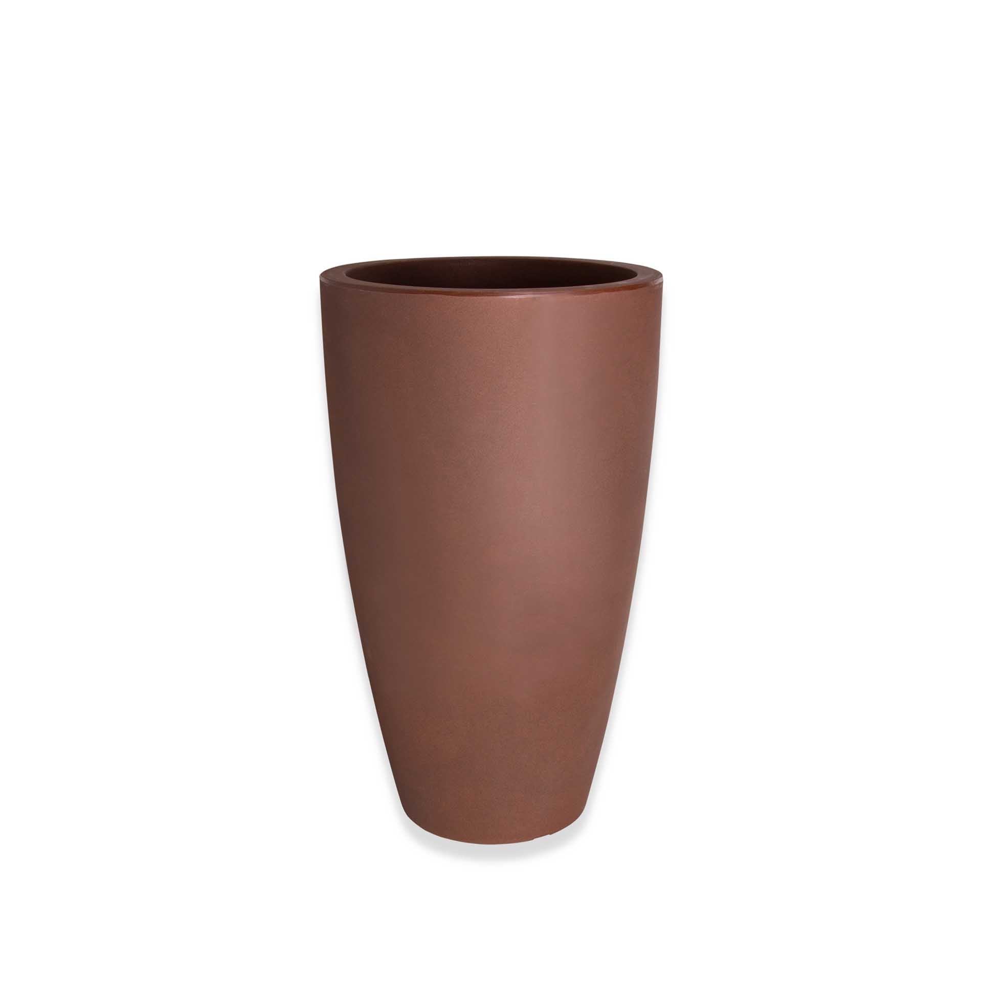 Vaso Plástico Cone Alto Bronze N.50 40X70cm