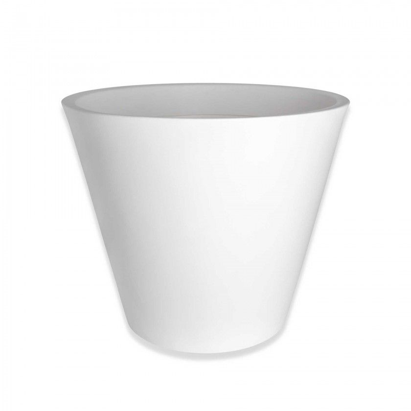 Vaso Plstico Margarida Redondo Branco N.60 60X52cm
